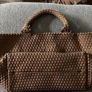 Naghedi Chocolate Woven Tote